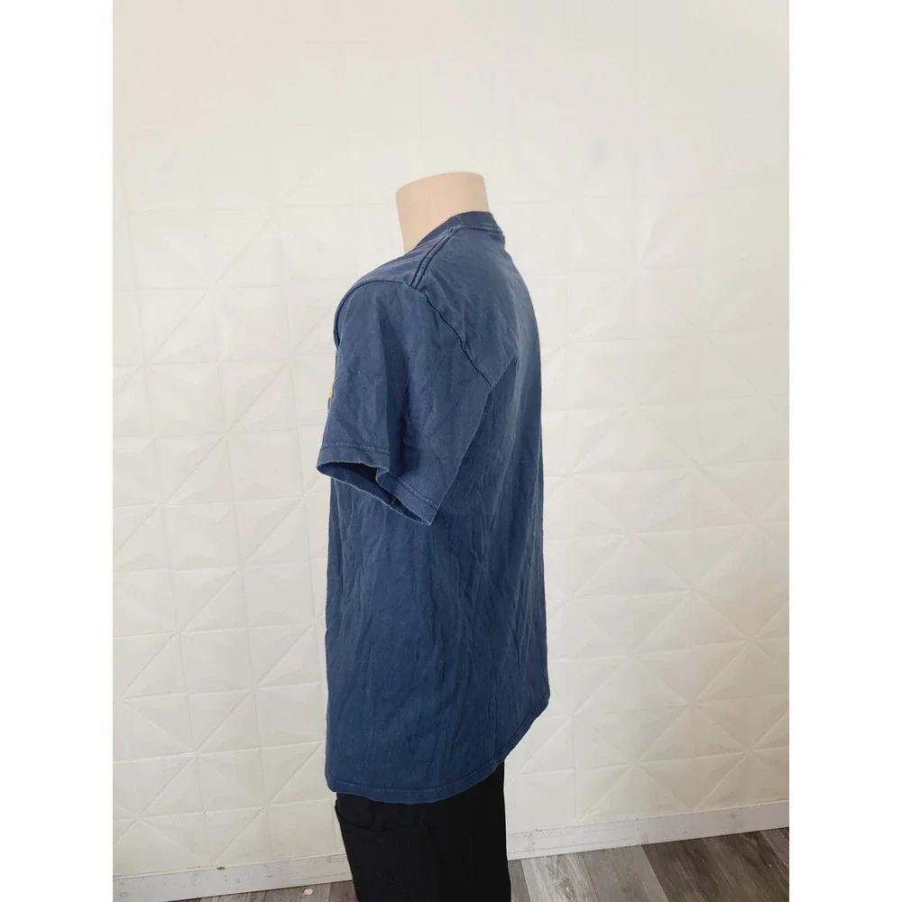 Santa Cruz Cotton, Comfortable fit Classic Logo T-Shirt,‎ Men Size L Navy Blue